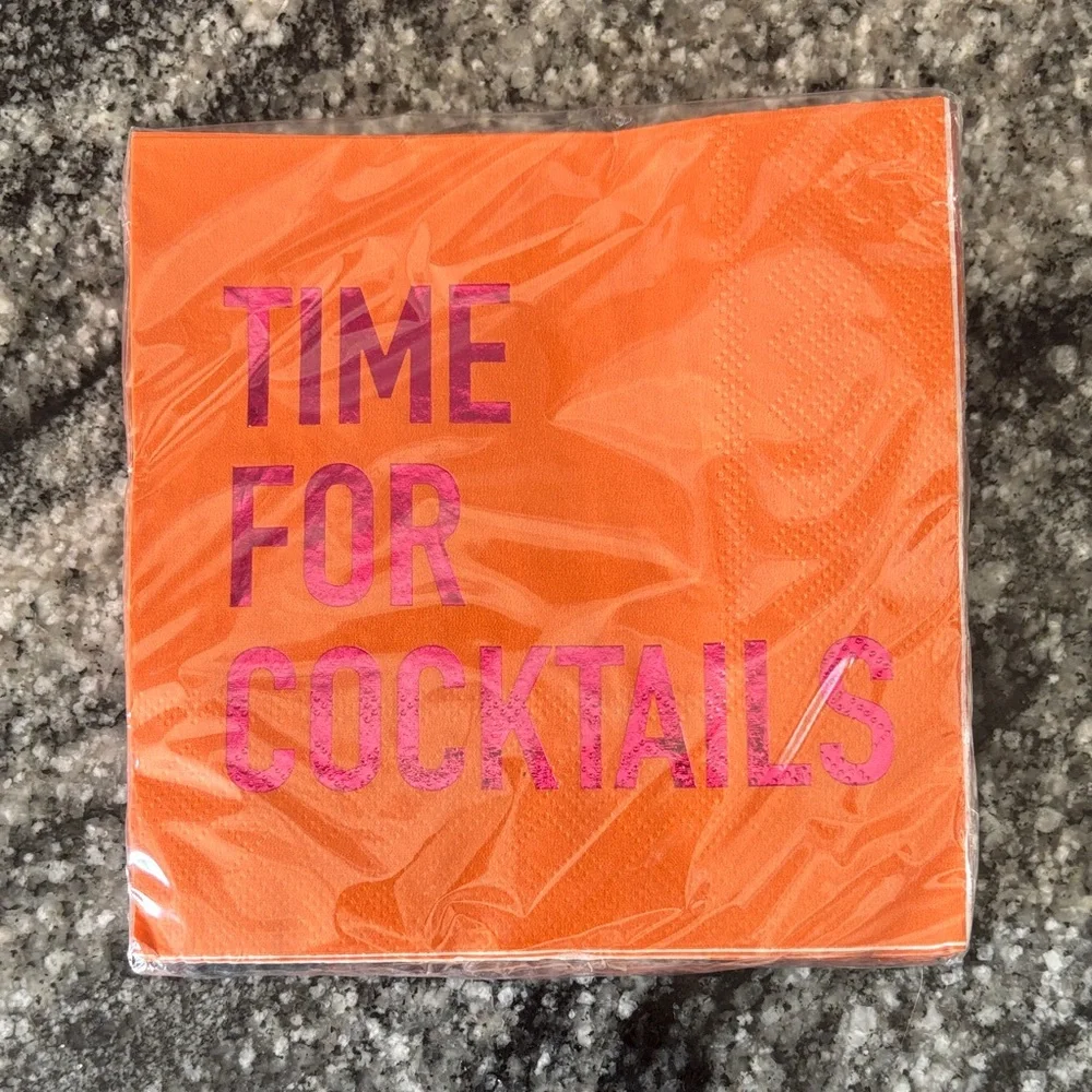 Vibrant Striped Cocktail Napkins Set